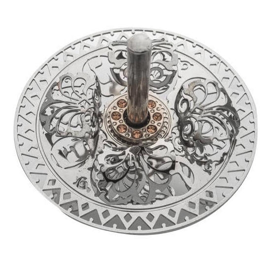 Yealat Chen Silver Plated Dreidel - Ornament - 1