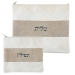 Chic Leather Tallit and Tefillin Bag Set